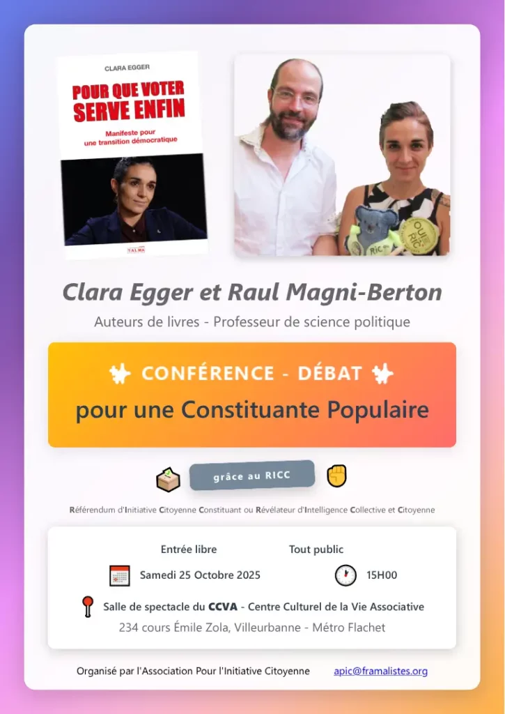 conférence solution démocratique