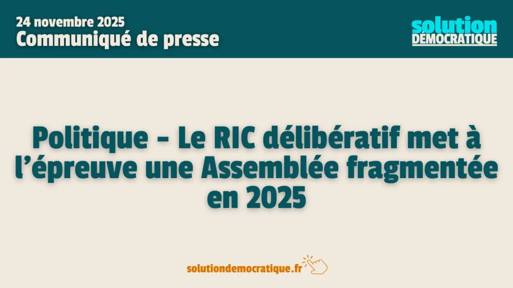 communiqué presse ric délibératif assemblée nationale