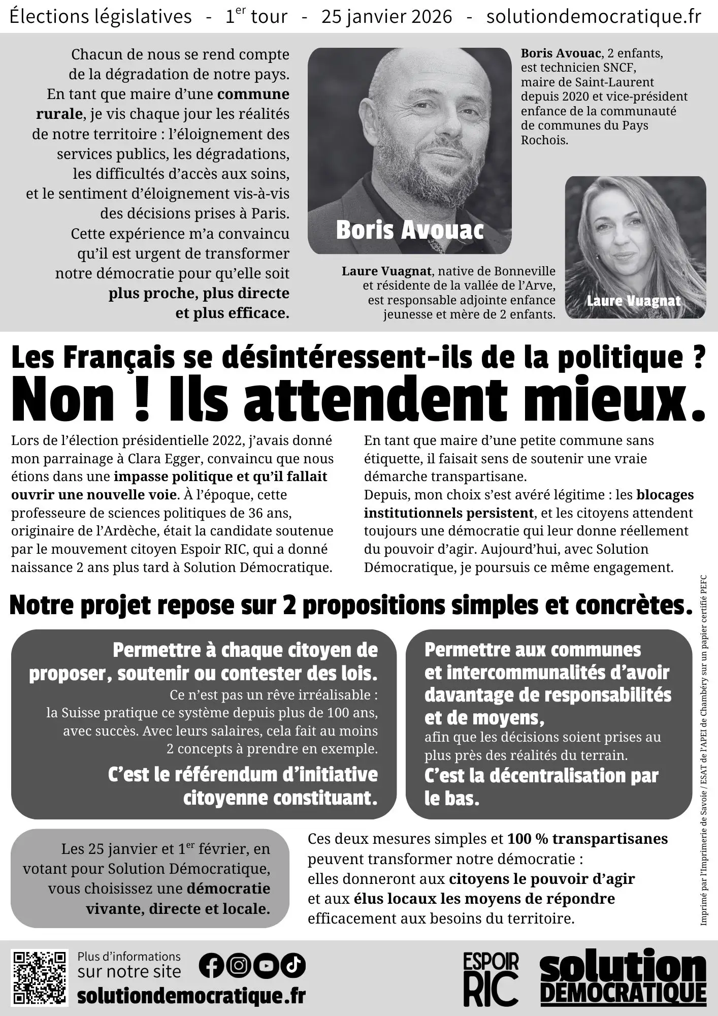 profession de foi de boris avouac pour solution démocratique en 2026