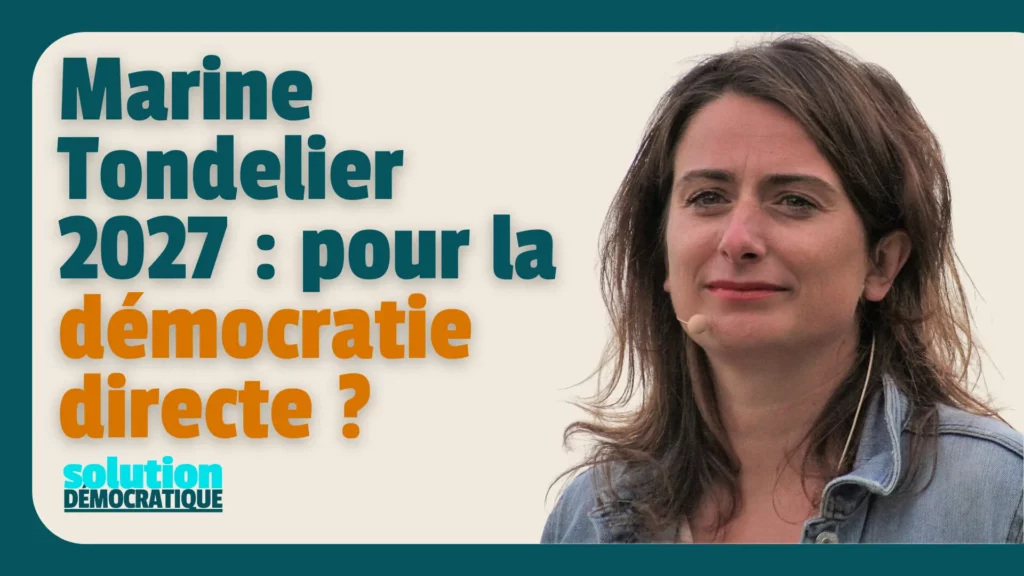 marine tondelier programme présidentielle 2027 démocratie