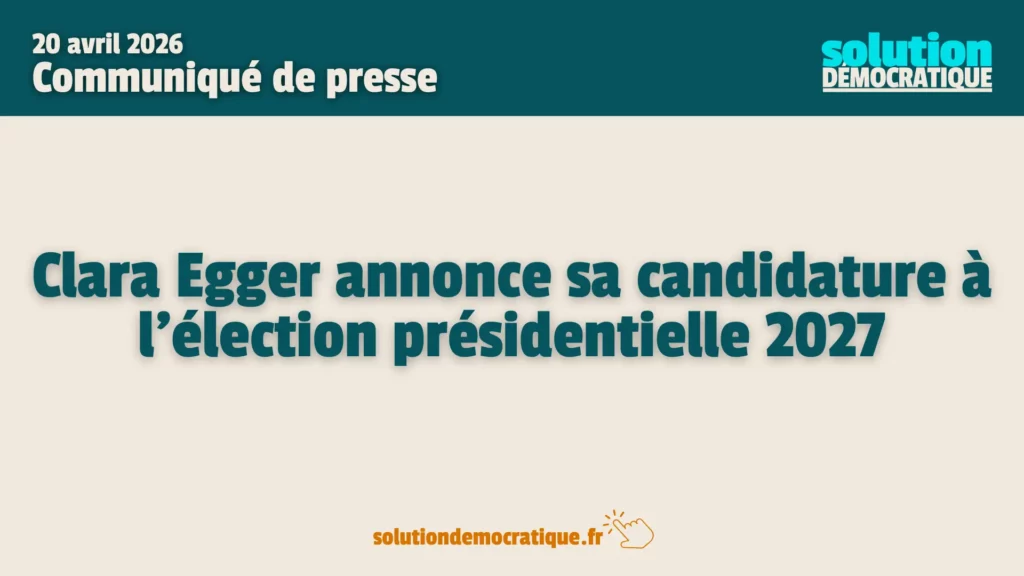 annonce candidature clara egger présidentielle 2027