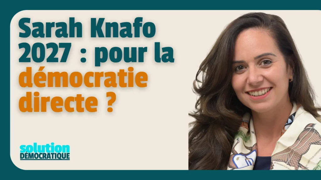 sarah knafo programme présidentiel