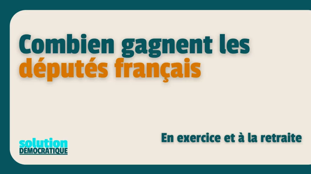 salaire député en france