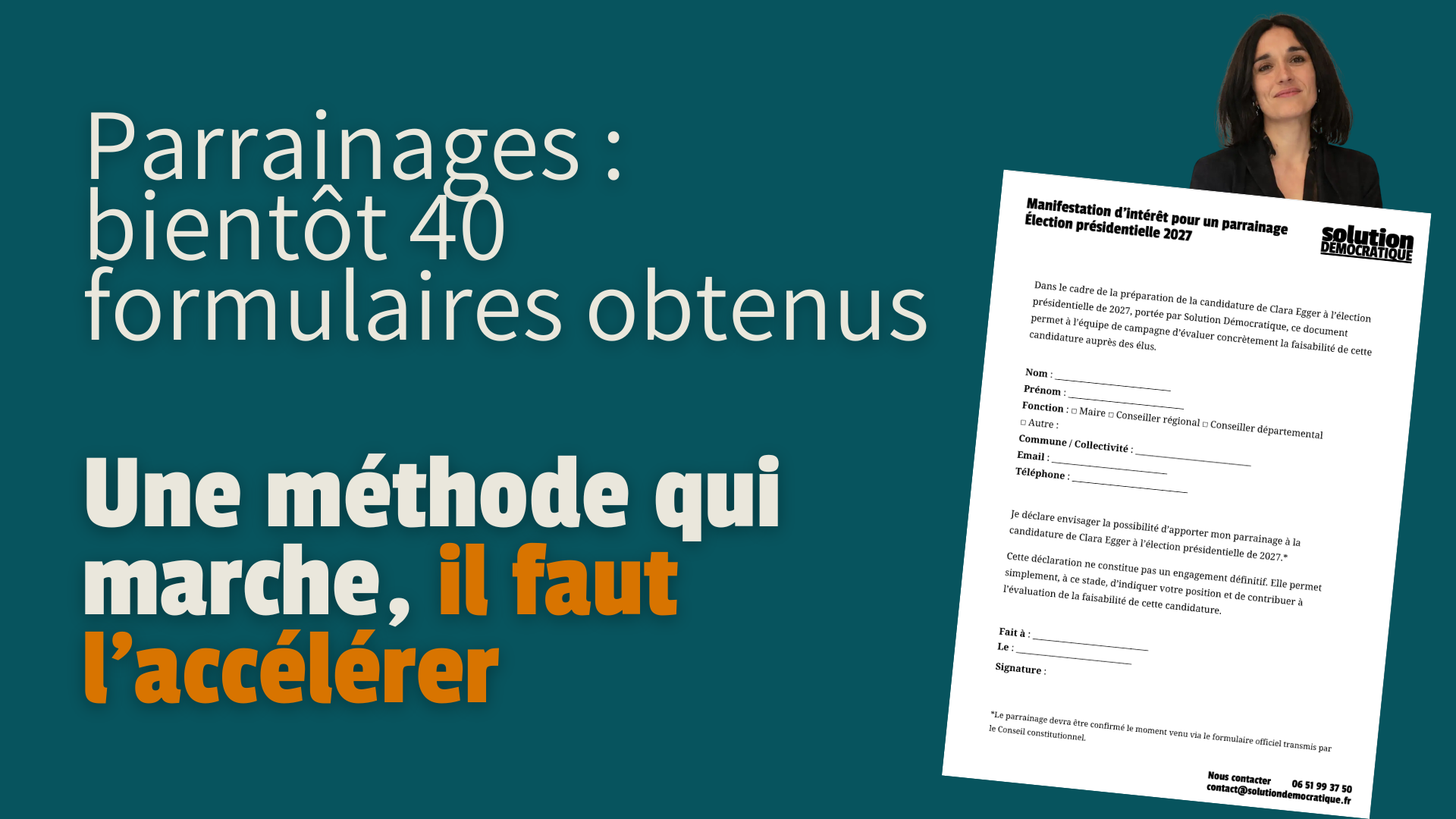 Don pour le financement d'une 2ème secrétaire pour récolter auprès des maires des formulaires d'intérêts pour un parrainage