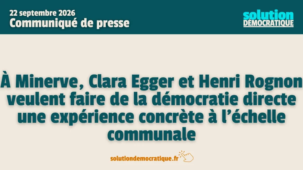 henri rognon mair edémocratie directe solution democratique